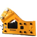 SB81A SIDE TYPE HYDRAULIC BREAKER SUITABLE FOR LARGE SCALE EXCAVATOR ATTACHMENTS WITH SPARES CHISELS HOSES ETC