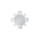 High Quality CPVC Four Way Deep Round Junction Box for Electrical Conduits