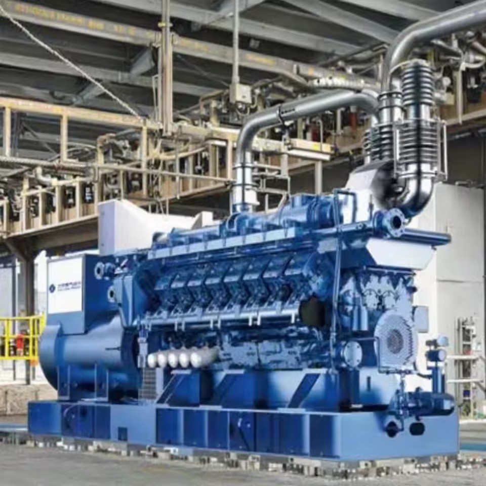 New 250kw-2000kw Natural Gas Biogas Biomass Gas CNG LNG Turbine Genset Water Cooling 50/60Hz