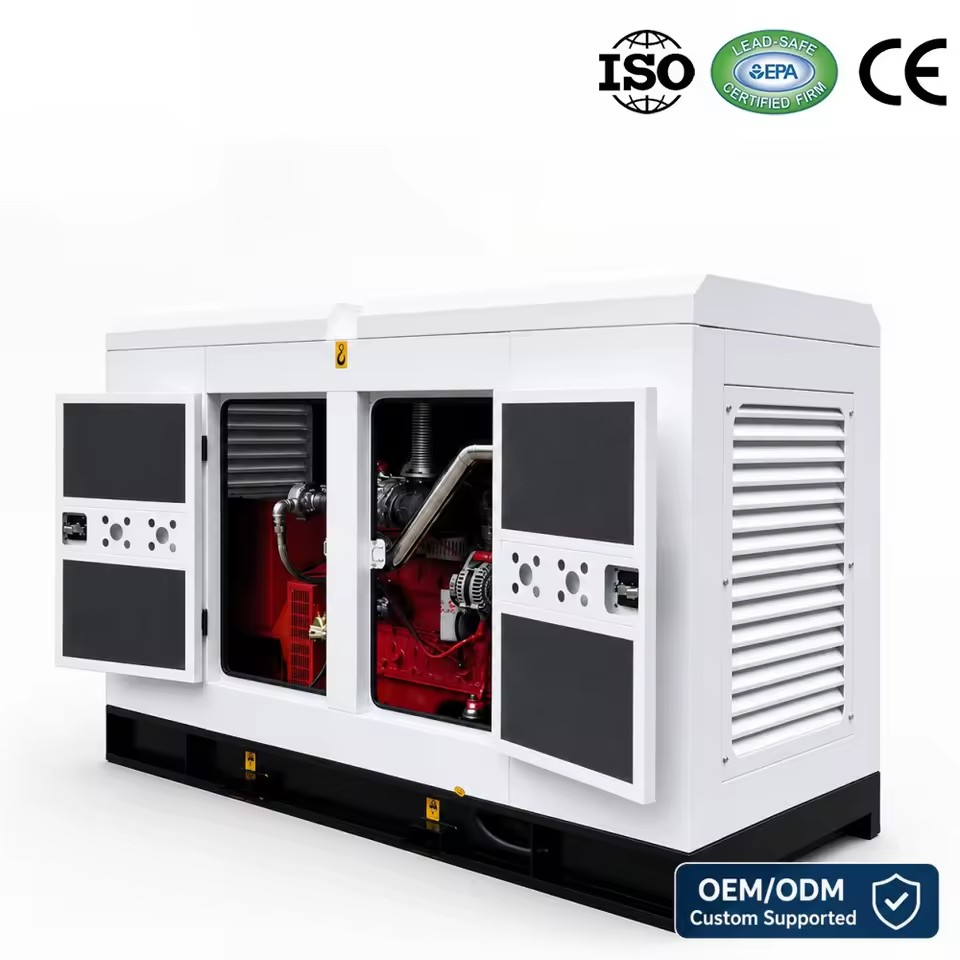 Industrial Natural Gas Generator Set 50kW 100kVA LPG Propane Silent Soundproof Genset Electric Power Plant Factory Mining