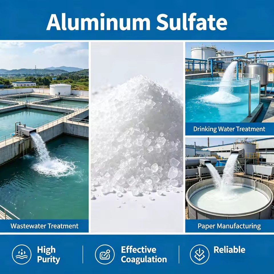 Industrial Grade Pulp and Paper Chemicals Aluminium Sulphate for Paper Mill