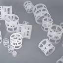 Plastic Pall Ring 90% Voidage High Capacity Low Pressure Drop Eco-friendly Durable 25mm 38mm 50mm PP Gas Liquid Mass Transfer