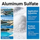 Low Prices From Suppliers Iron Free Aluminium Sulphate Kibble Wastewater Treatment