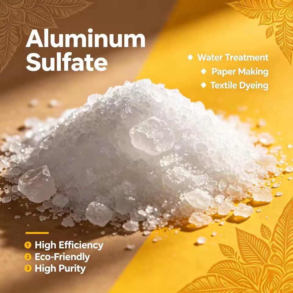 15.8% / 16% / 17% Al2O3 Alum Aluminium Sulphate Powder Water Treatment