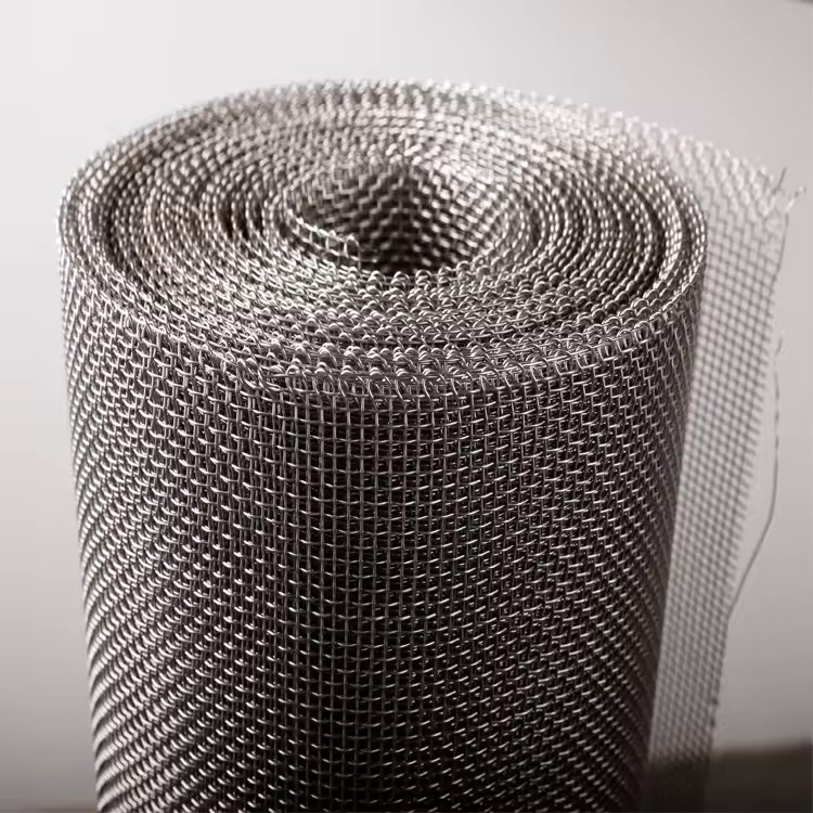 Factory Direct Sale 316 Stainless Steel Corrosion Resistant Plain Weave Woven Wire Mesh Wire Cloth Screen