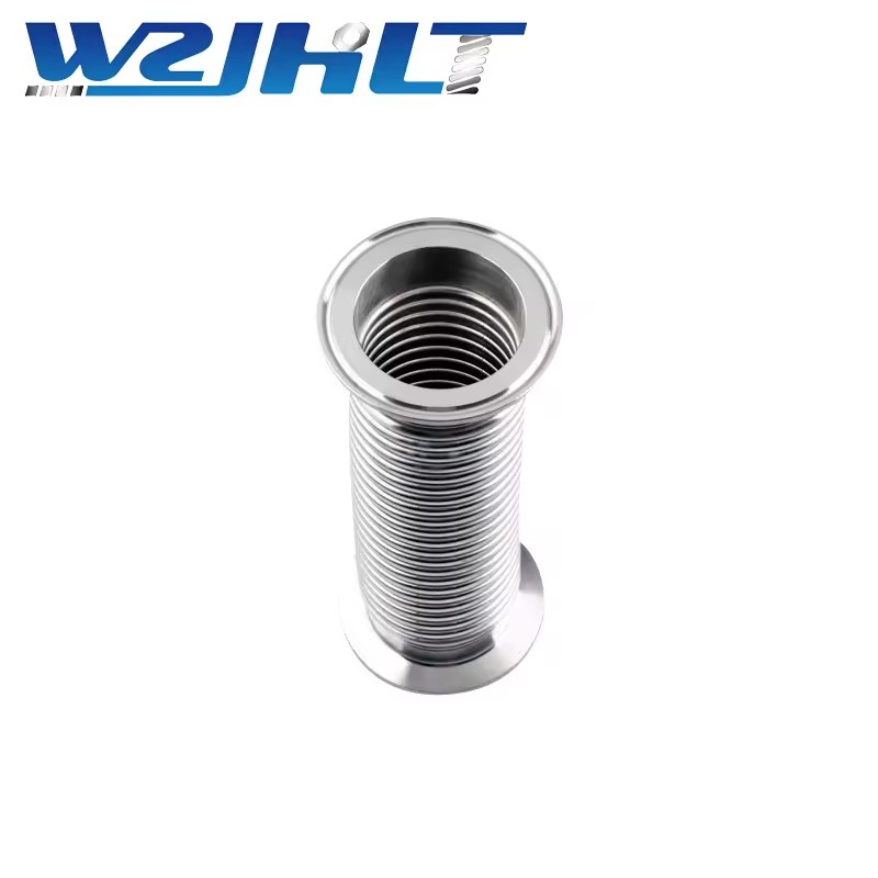 SS304 Sanitary Flange Braided Flexible Hose Low Polishing Quick Installation Straight Forged Medical Corrosion-Resistant Pipe