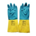 OEM Custom Acid Alkali Oil Chemical Resistant Industrial Safety Protection Anti slip Textured Grip Flocklined Neoprene Gloves