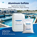 Factory Price Aluminum Sulfate Fertilizer 16%-17% Granular/Flakes/Powder