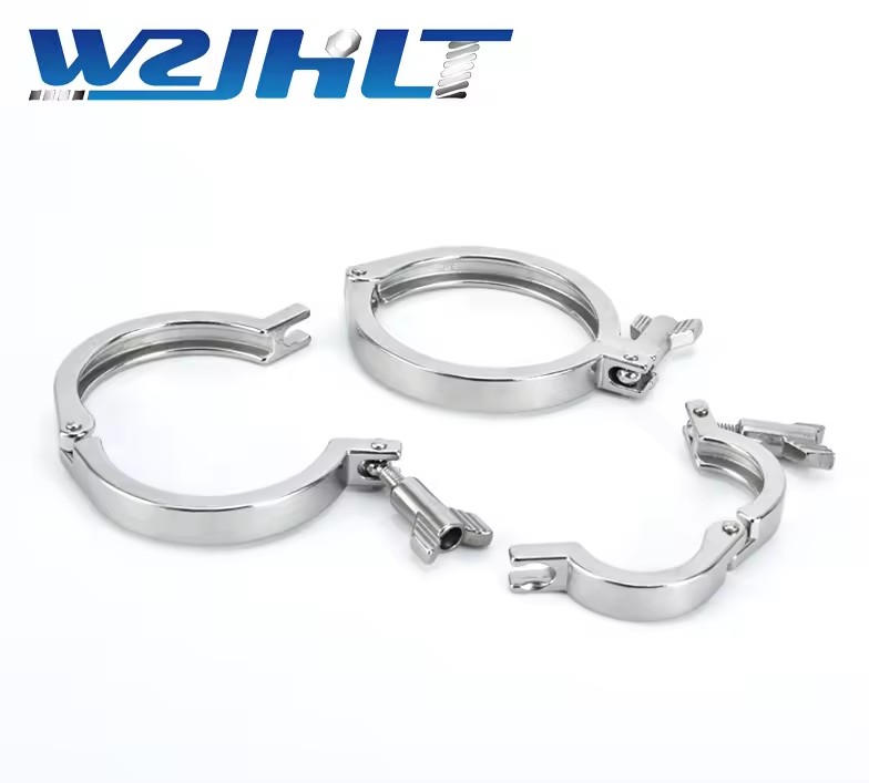 Heavy Duty Single Pin 304 Stainless Steel Polished Clamp LS Inch Measurement System Fold Type High Quality Commercial/Industrial
