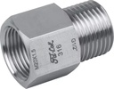 Precision Forged Pipe Adapter 316SS Brass NPT BSPT ISO Thread Swagelok Parker Fitok Interchangeable Anti Galling High Pressure