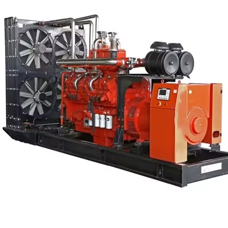Large Scale Power 6.3kv Generation Equipment 1000kw 1500kw 1600kw Natural Gas Generator Set