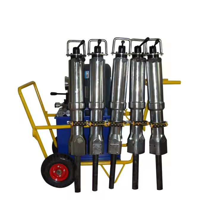Portable Hydraulic Rock Drill Splitter Rock Breaking Static Blasting Concrete Pavement Splitting Gun