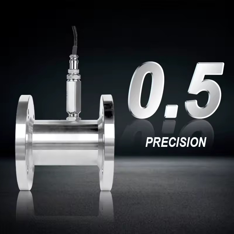 Small Caliber Turbine Flow Meter, Stainless Steel with Pulse Output, High Accuracy for Water & Industrial Liquids, OEM Available