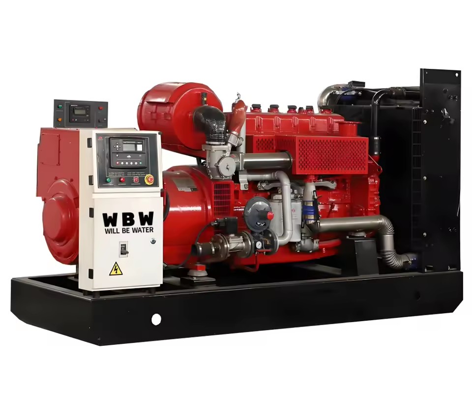 100KW Six Cylinder Cummins Engine Biogas/Natural Gas Generator 50Hz 3 Phase Heavy Duty Genset