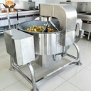 Industrial Cast Iron Cooking Pot 150L Adjustable Fire Speed Stainless Steel Outer Body Planetary Stirring Temperature Commercial
