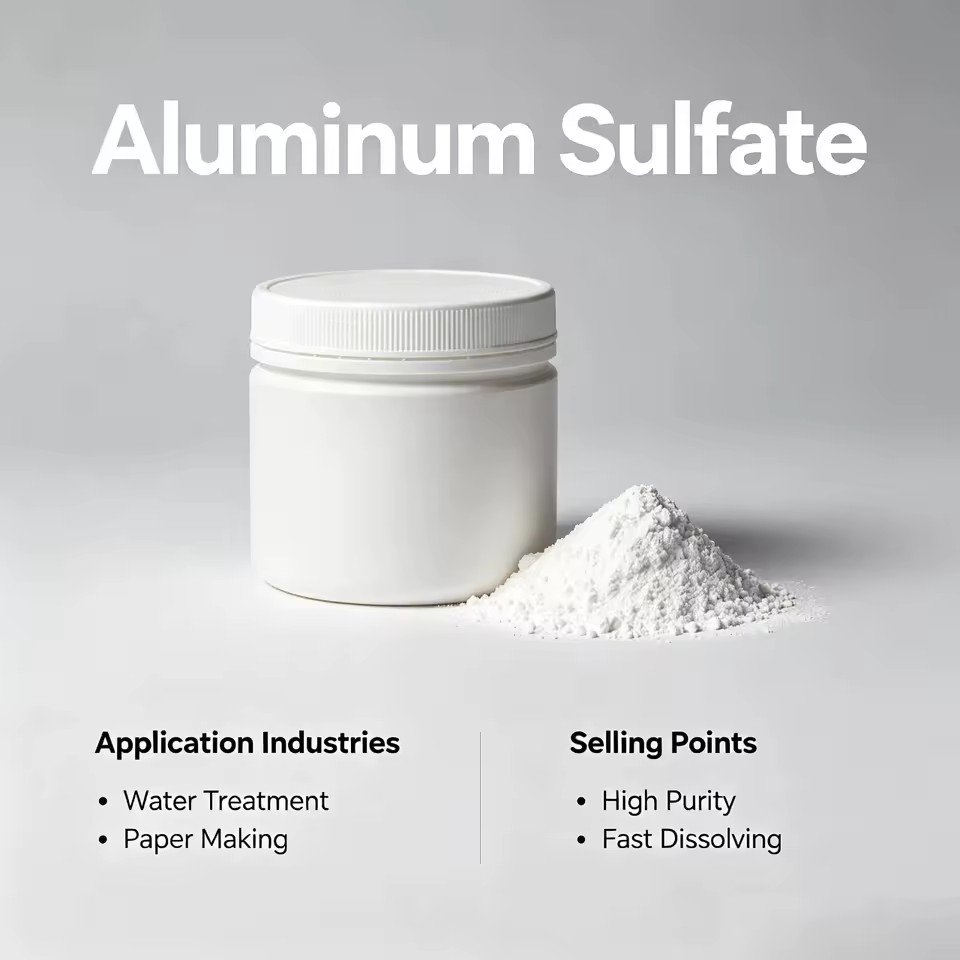 White Flake Aluminum Sulfate Food Grade Fcc CAS 10043-01-3