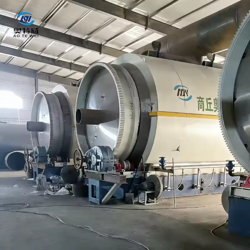 Superb Oil Tank Bottoms Petroleum Sludge Waste Rubber Recycle Into Furnace Fuel Fast Cooling Pyrolysis Machine