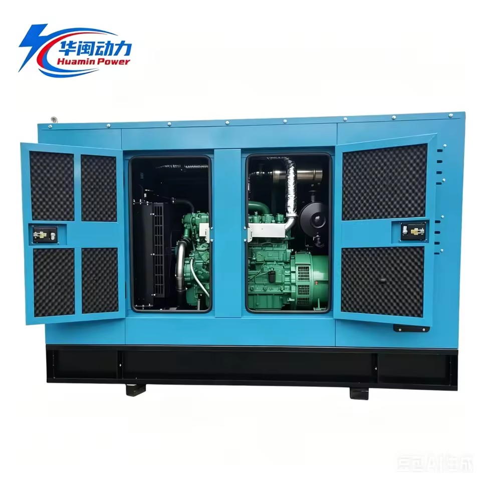 Industrial Natural Gas Generator Set 50/60Hz Water Cooled Stationary Gas Generating System 40% Efficiency Auto Sync Backup