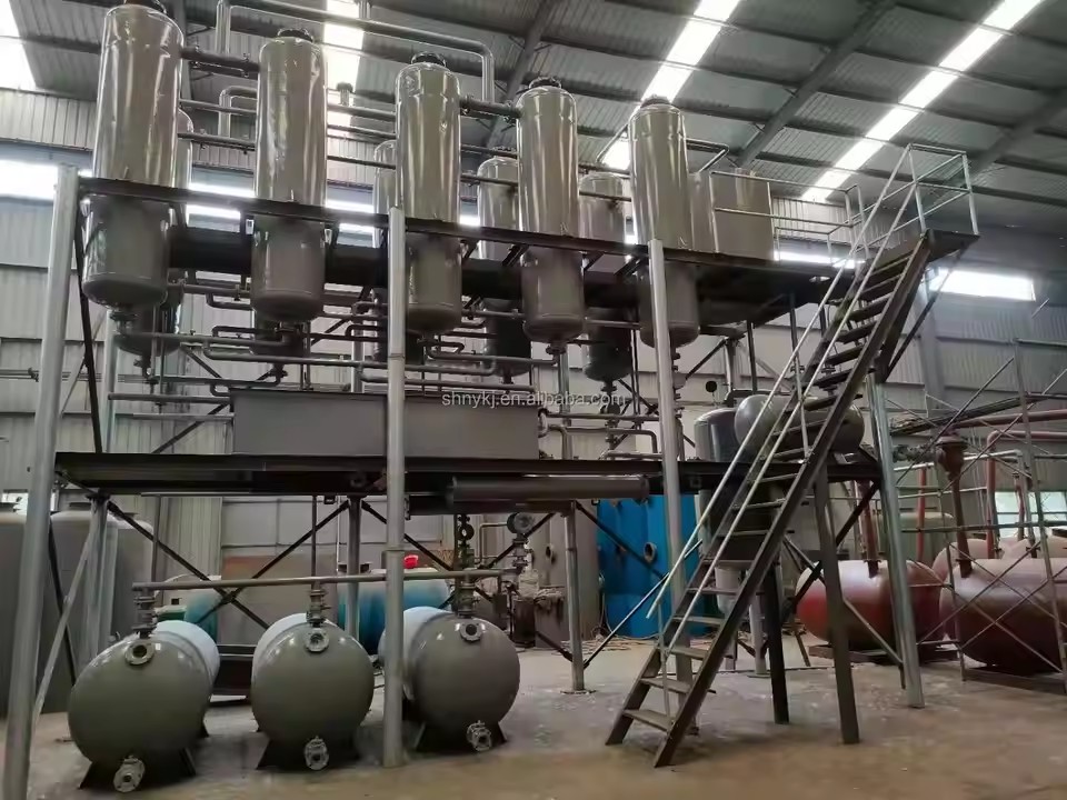 5~10 TPD used engine oil refining machine for refining used engine oil