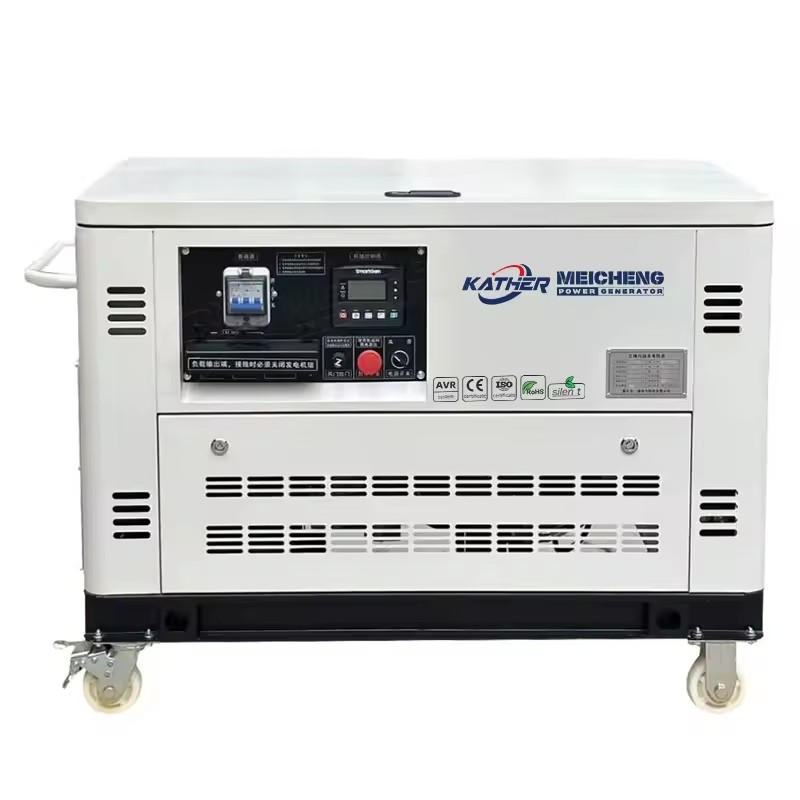 5kw 8kw 10kw 12kw 15kw 20kw 25kw Silent Petrol Generators Set With ATS Large Fuel Tank 3 Phase LPG Gas Propane Dynamo Generator