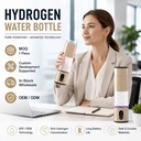Biohacking Essential 6000PPB SPE PEM Hydrogen Water Cup Portable High Concentration Molecular H2 Generator for Energy SPA