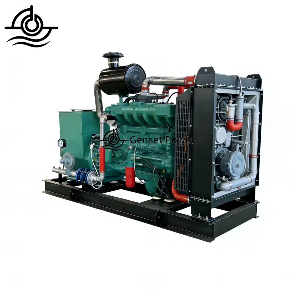 50kW 100kW 200kW Biomass Gasifier Steam Turbine Power Generator Air/Water Cooling Systems 95% Efficiency 400/230V Biogas/Syngas