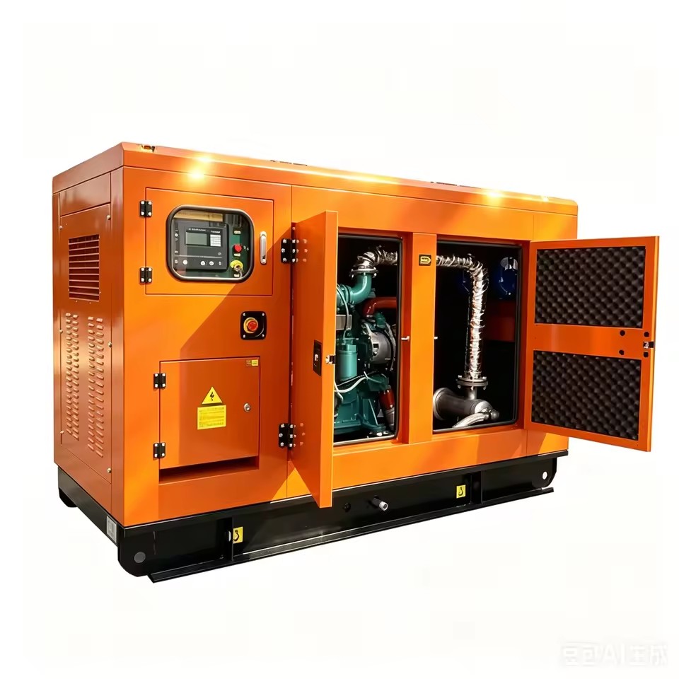 Industrial Natural Gas Generator Set 50/60Hz Water Cooled Stationary Gas Generating System for Backup Power