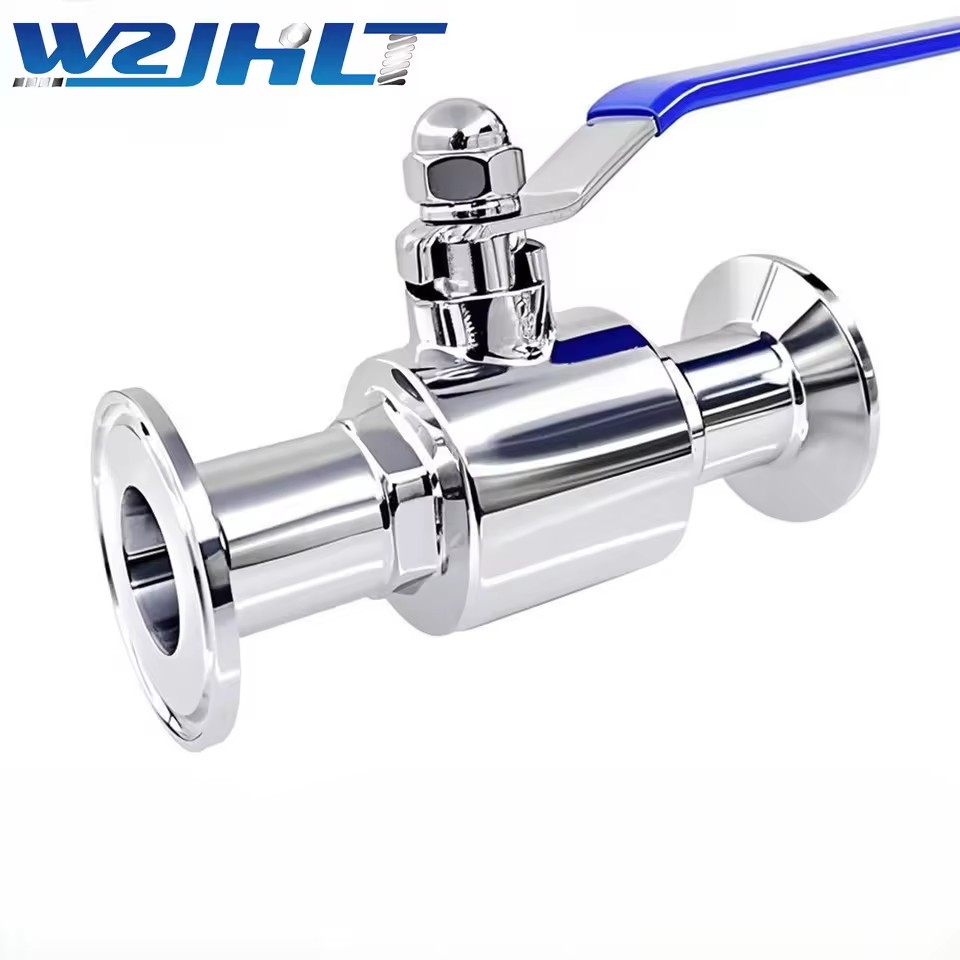 Pipe 304/316 Stainless Steel Quick-install Ball Valve Sanitary Grade Water OEM Customizable Connect Clamp