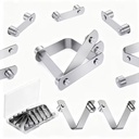 Die Stamping Flat Spring Steel Round Tent Pole Push Button V Spring Clip V-shape Clip M0264 100 lb Stamping Metal Parts