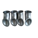 factory customize copy 100pcs polished lip machining casting stainless steel aluminium alloy exhaust tips