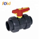 Supply PVC,UPVC,CPVC,PVDF 2-way True Double Union Ball Valve with Manual Operated