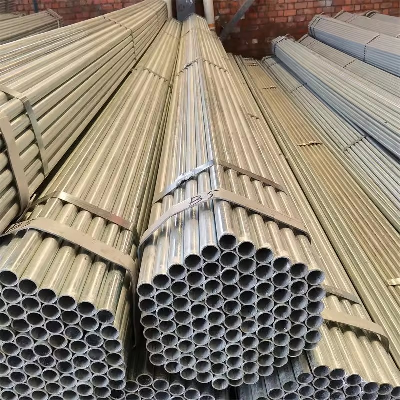 Hot Dip Galvanized Round Steel Pipe GI Pipe Pre Galvanized Steel Pipe Galvanized Tube for Construction