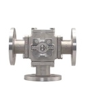 Manual Three Way Flanged Stainless Steel Ball Valve for Industrial Water Pipeline Control with OEM Support