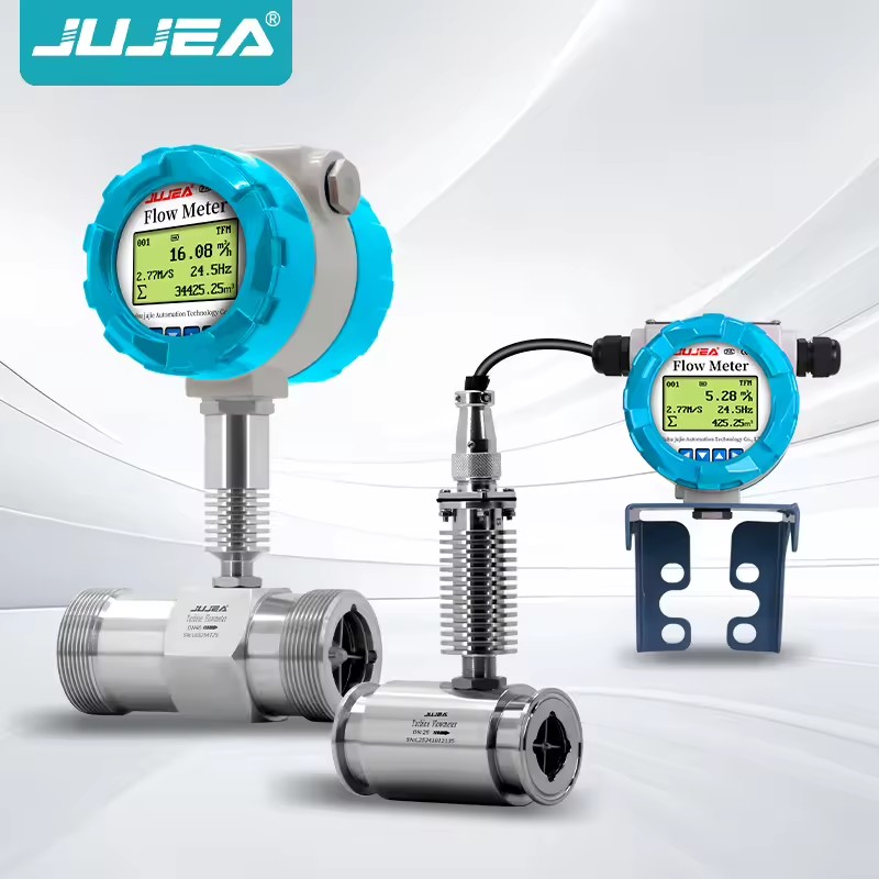 High Accuracy Liquid Turbine Flow Meter Thread Connection for Diesel Fuel 4-20Ma Output Industrial Use