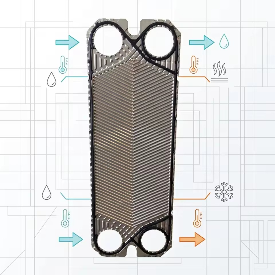 Stainless Steel Titanium Plate Heat Exchanger Gasket Spare Parts for Industrial Heating Cooling Systems