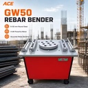 GW50 Steel Bar Bending Machine Rebar Bender 6-50mm Reinforcement Bar Bender 4KW Construction Equipment