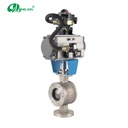 High-Quality Pneumatic V-Type Stainless Steel Ball Valve for Industrial Use