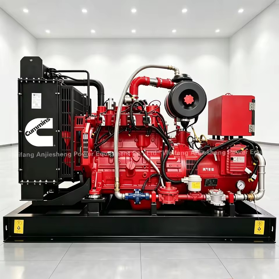 CNG Generator Set 80/100kw 125kva Cummins Engine Stamford Alternator 50hz ATS Super Silent Biogas LPG LNG Natural Gas Generators
