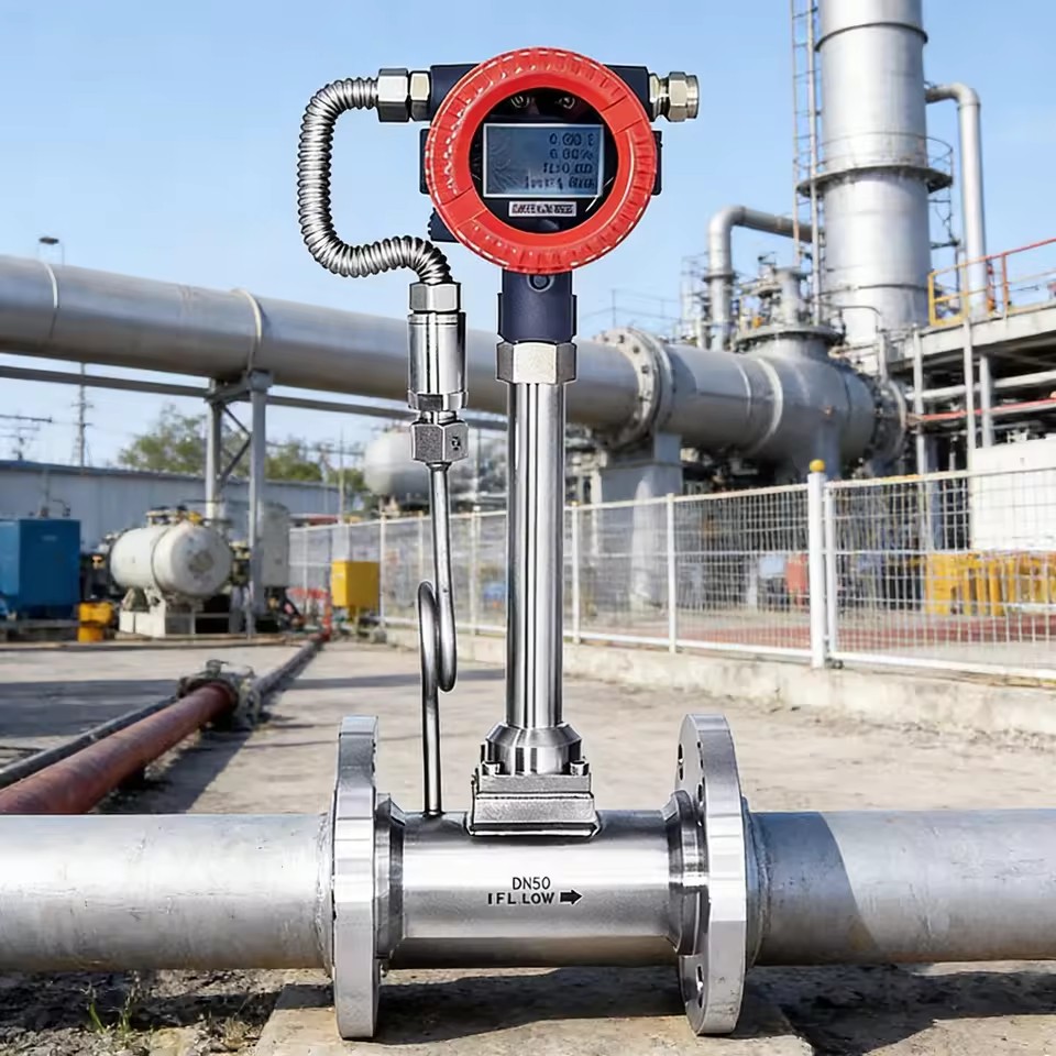 Factory Price Chemical Industry Gas Liquid Steam Measurement One-stop Solutions Dn15 Flanged vortex Flow Meter