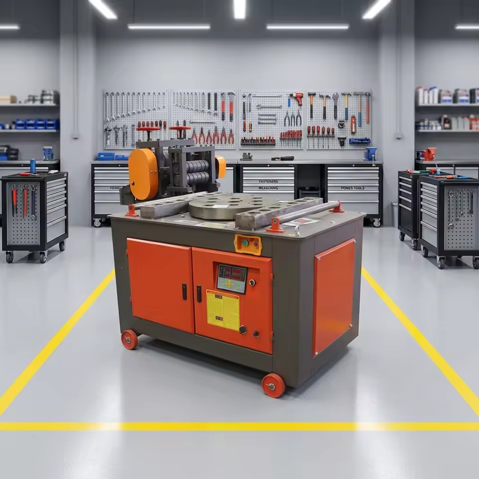 110V RB-25 Automatic Stainless Steel Bar Rebar Bending Machine with PLC Motor 4kW Hydraulic Bender & Cutter Engine on Sale