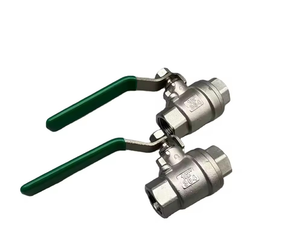 Manual Two-Piece Stainless Steel Ball Valve for Water OEM Customizable High Temperature Applications