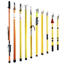 IR-235 High Voltage Fiberglass Insulated Operation 5M 10M Telescopic Triangle Hot Stick