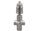 Pneumatic Threaded Three-Way Angle Seat Valve for Water Applications with 1 Year Warranty