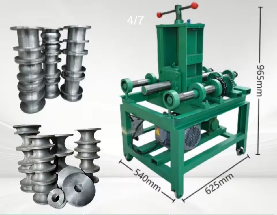 Electric Pipe Bending Machine 2200W 380V Steel Rebar Bender 76mm Round Pipe Bender Die Automatic Square Tube Bending Machine