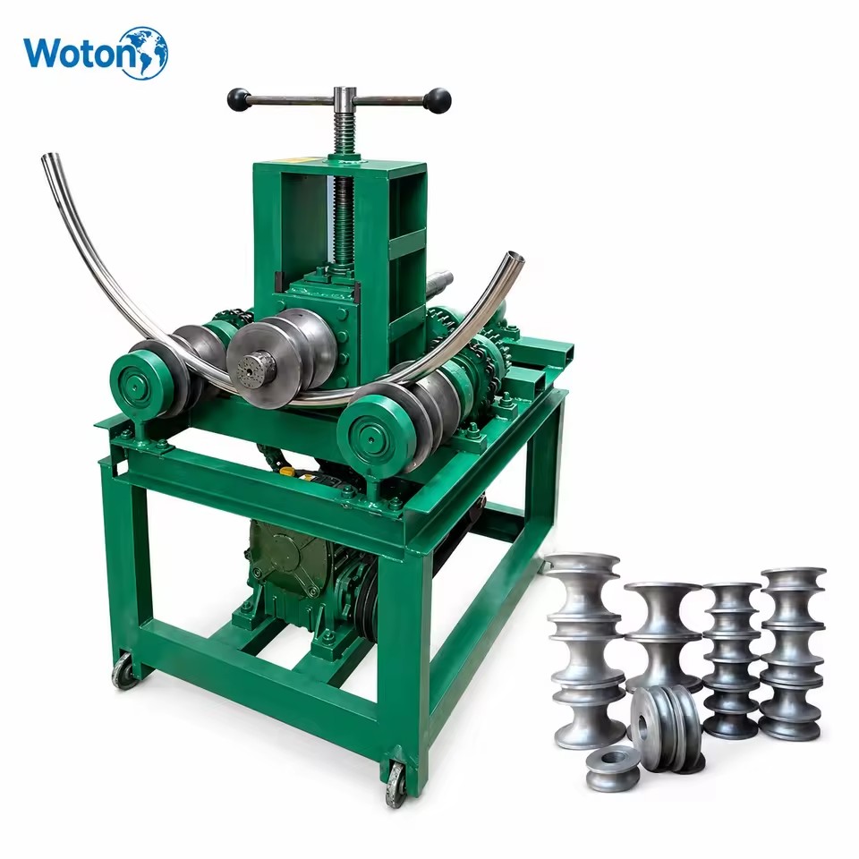Electric Pipe Bending Machine 2200W 380V Steel Rebar Bender 76mm Round Pipe Bender Die Automatic Square Tube Bending Machine