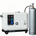 Super Silent Diesel & Gas Dual Fuel Generator 3KW-10KW, for Home Use, Portable, Low Noise, Electric Start, 50/60Hz, 220V/380V
