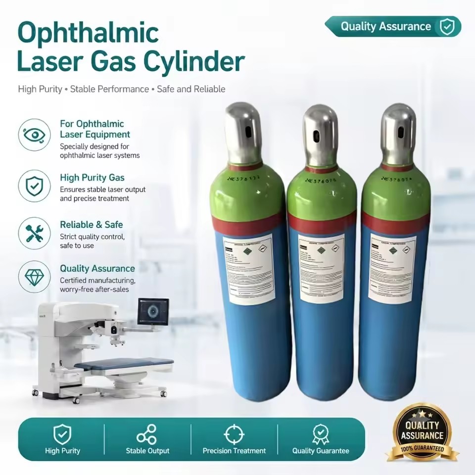 20L Excimer Laser ArF Premix Gas Technolas 217 Z100 Argon Fluoride Laser Gas 193nm Mixture Excimer Laser Gas
