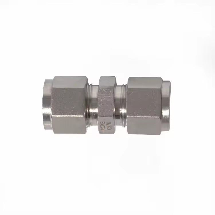 Hastelloy C276 High Pressure Smooth Double Ferrule Union OD1/4" to 1/4"NPT Tube Fittings