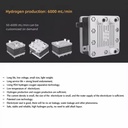 Energy Saving Pem Industrial Home Hydrogen Generator Industrial Hydrogen Gas Generator Green 6000ml/min Pem Electrolyzer