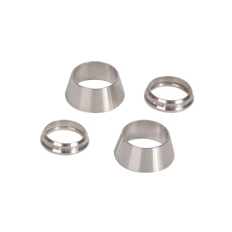 Stainless Steel SS316 1 1/2 Inch High Forged Pipe Fittings Double Ferrules (Front Rear) for High Temperature Applications